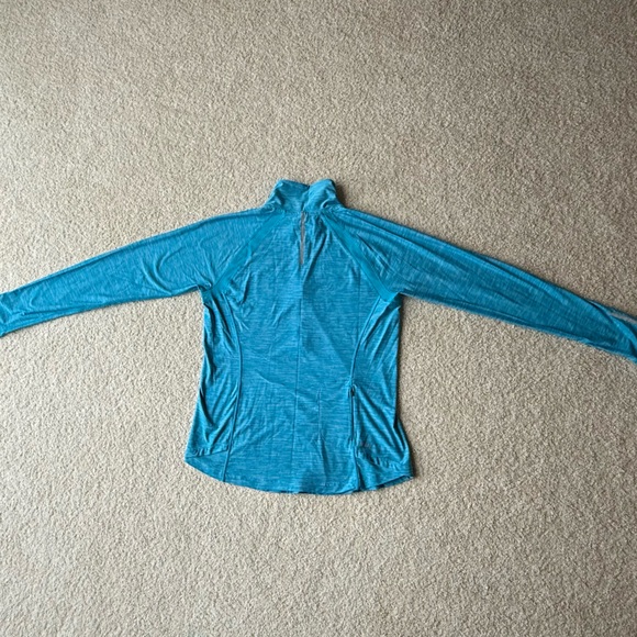 New Balance Blue Quarter-Zip Long-Sleeve Pullover - Picture 5 of 5